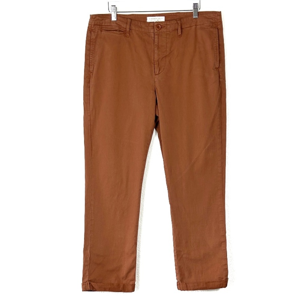 Current/Elliot The Captain Pant cuffed trouser rust brown Cappuccino Size 31